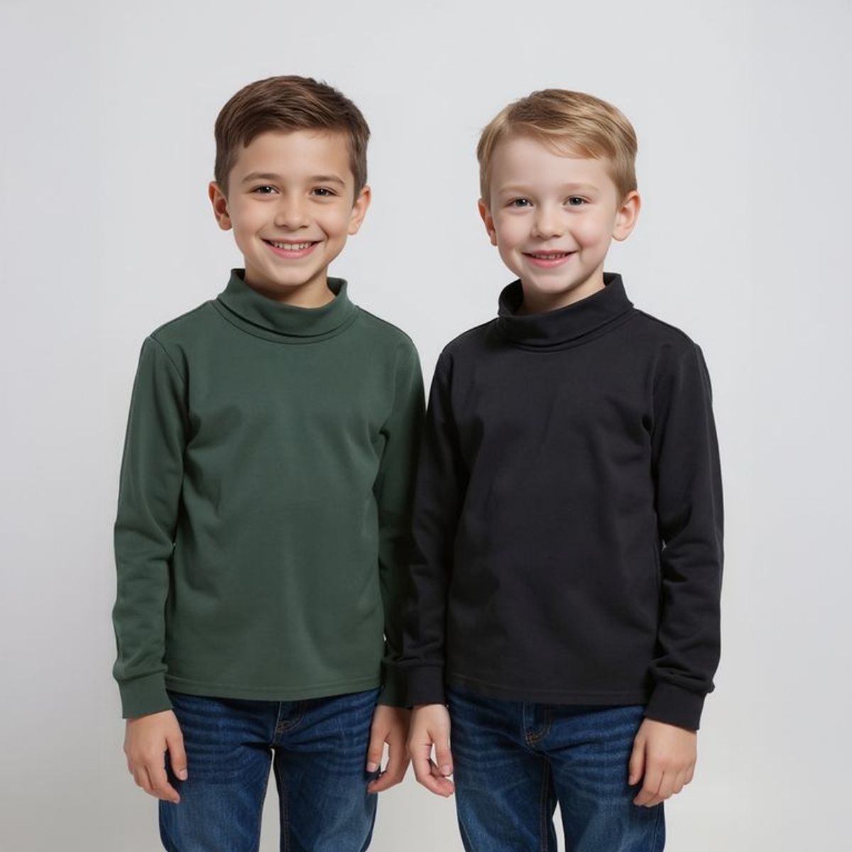 YAMP - Pack 2 Cafarena Algodón Niño Yamp Manga Larga Cuello Alto