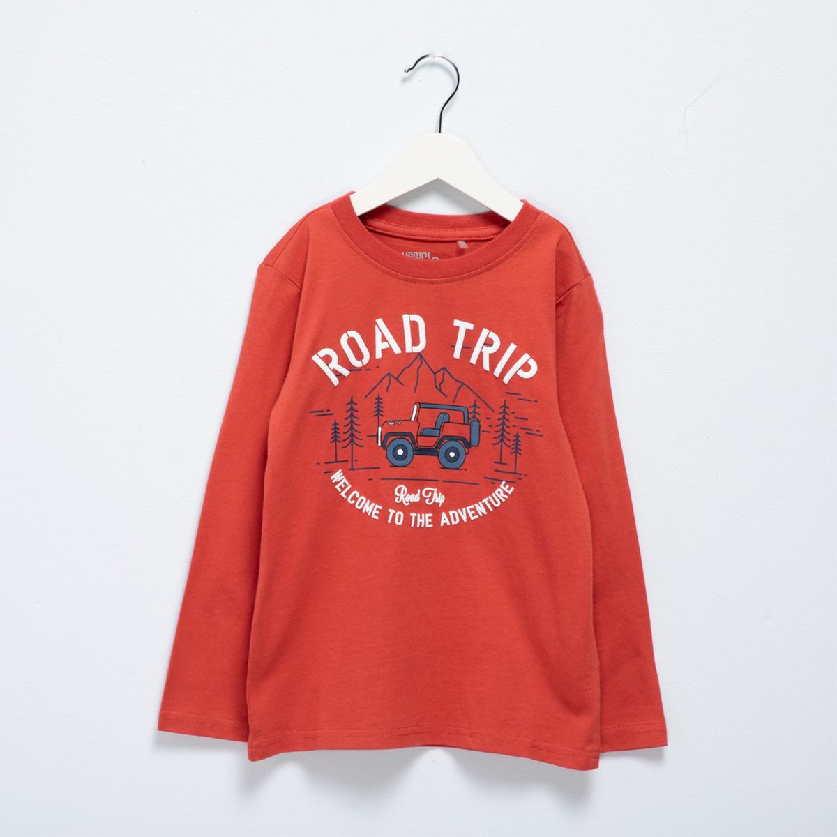 YAMP - Polo Manga Larga Algodón Yamp Estampada Casual Niño