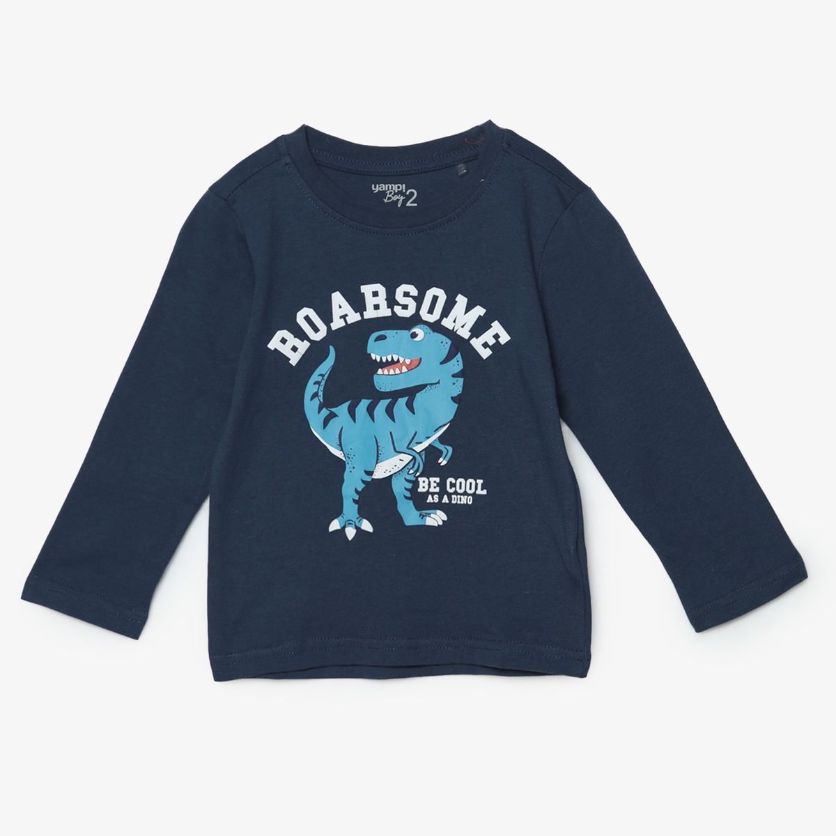 YAMP - Polo Manga Larga Algodón Yamp Estampada Casual Niño