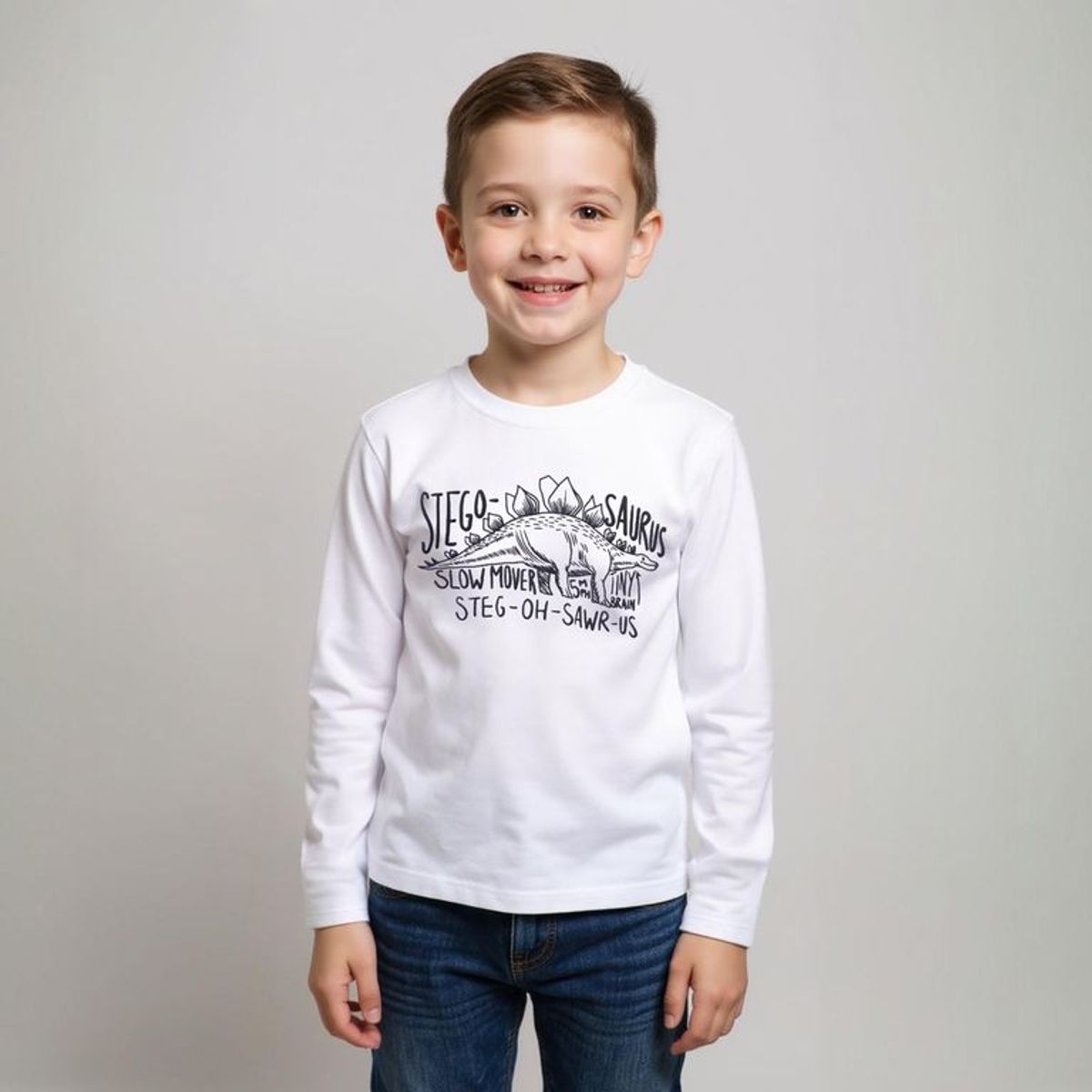 YAMP - Polo Manga Larga Algodón Yamp Estampada Casual Niño