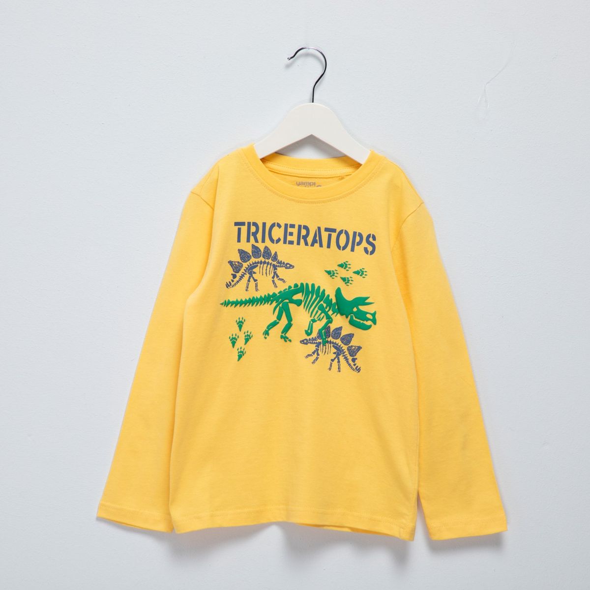 YAMP - Polo Manga Larga Algodón Yamp Estampada Casual Niño