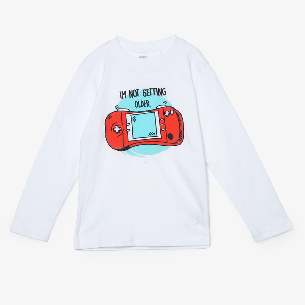 YAMP - Polo Manga Larga Algodón Yamp Estampada Casual Niño