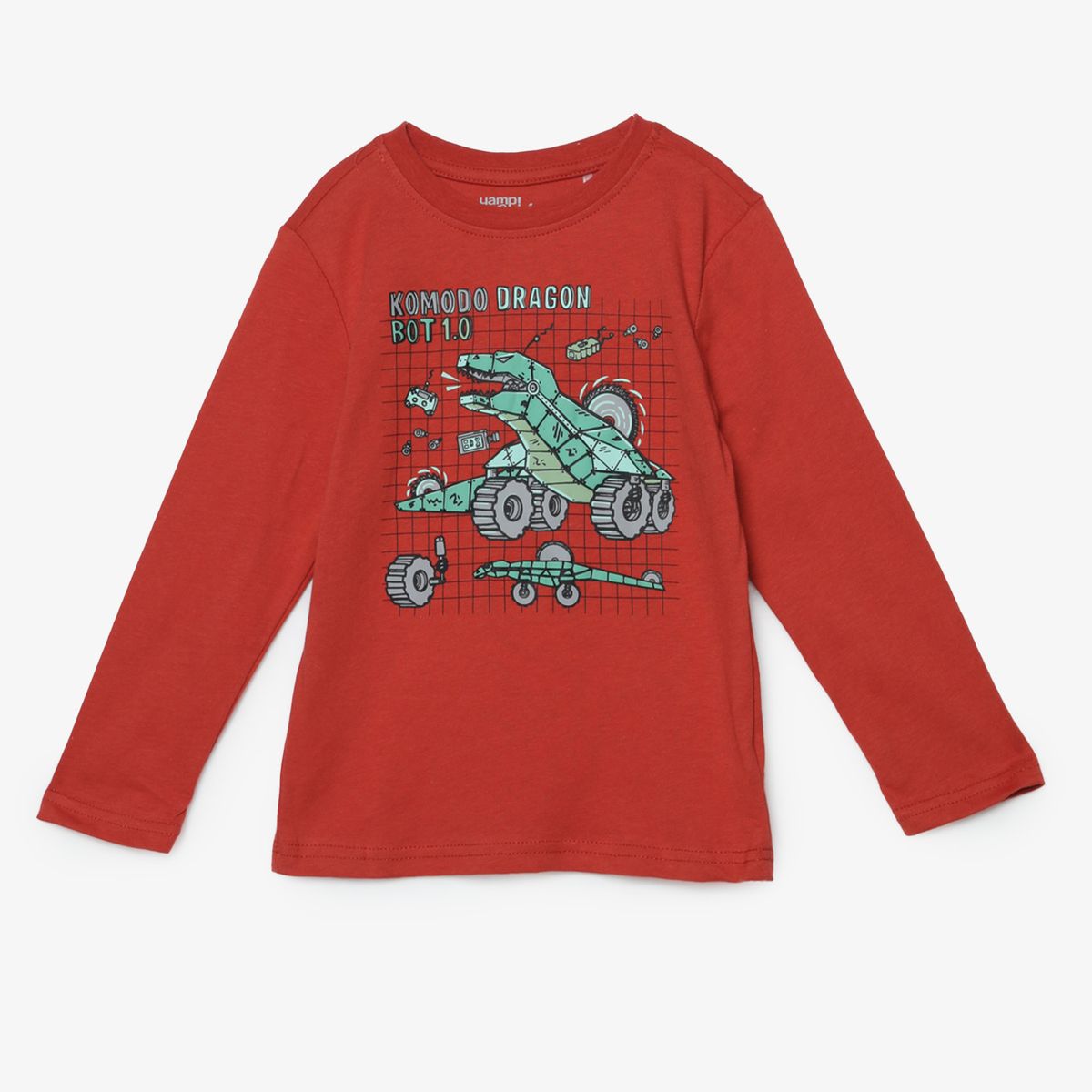 YAMP - Polo Manga Larga Algodón Yamp Estampada Casual Niño