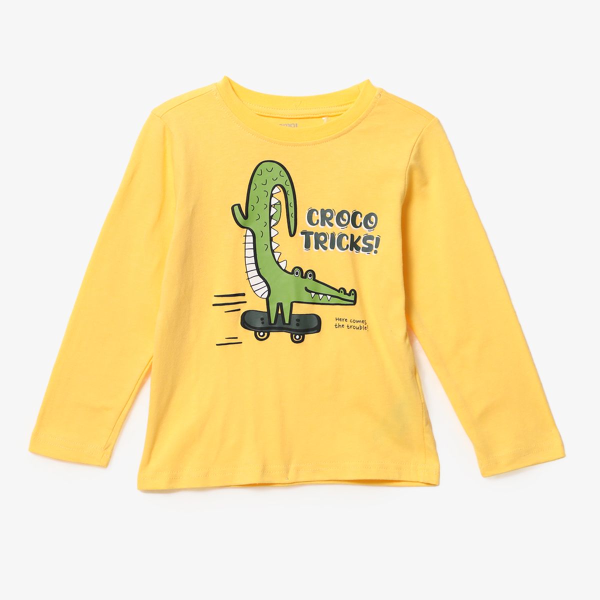 YAMP - Polo Manga Larga Algodón Yamp Estampada Casual Niño