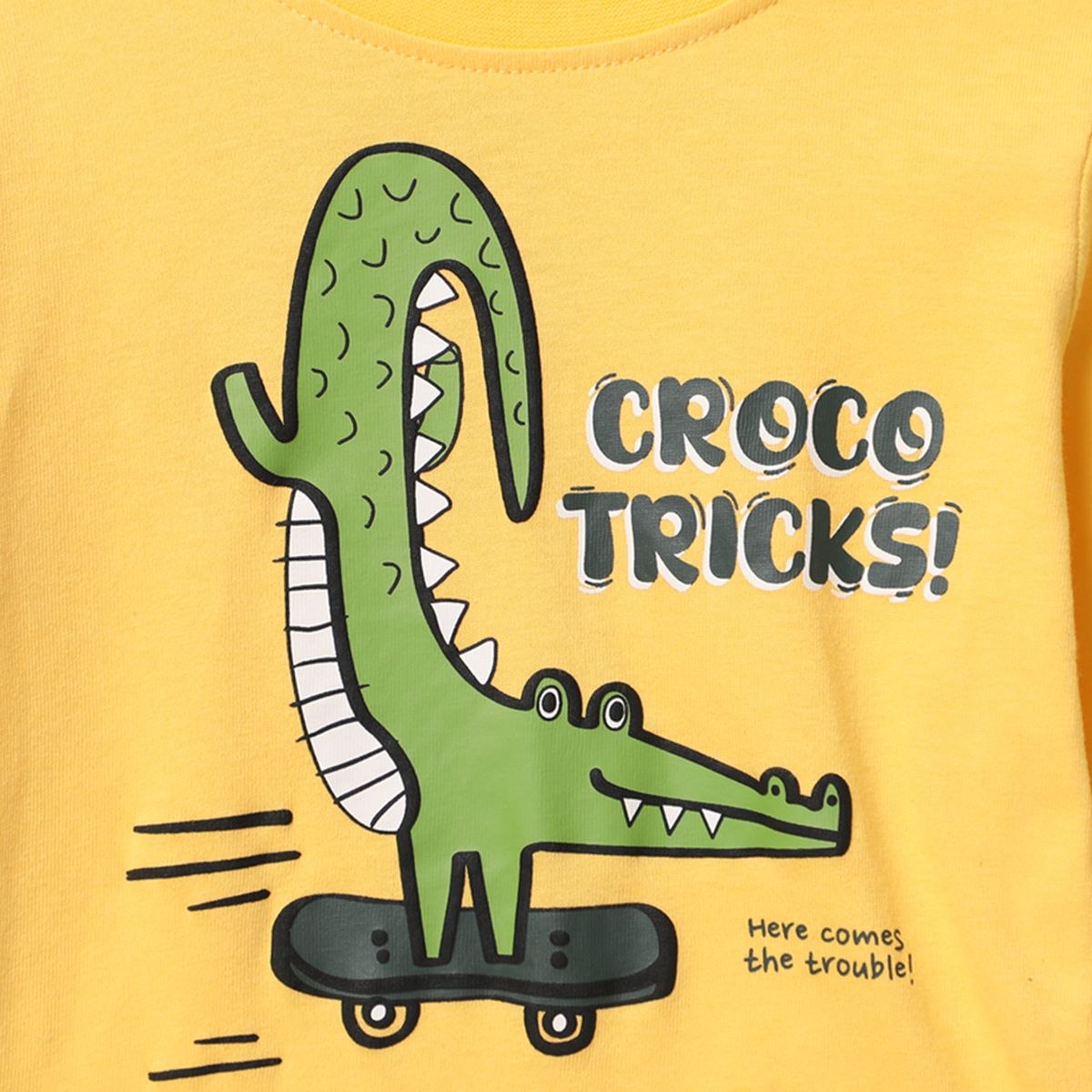 YAMP - Polo Manga Larga Algodón Yamp Estampada Casual Niño