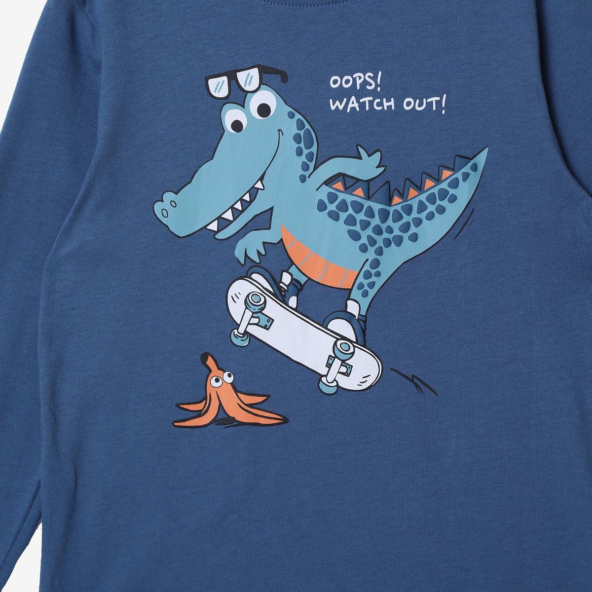 YAMP - Polo Manga Larga Algodón Yamp Estampada Casual Niño