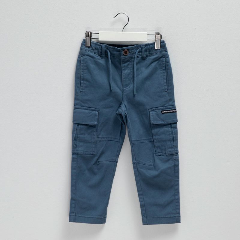 YAMP - Pantalón Cargo Yamp Algodón Niño Cintura Elasticada
