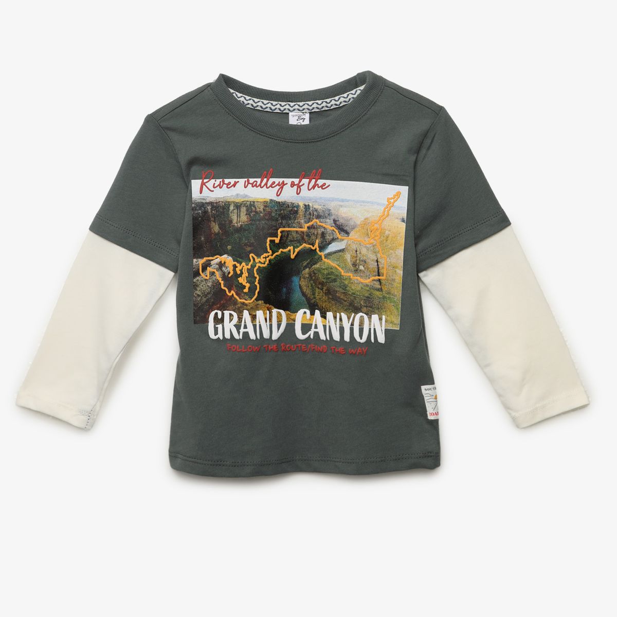 YAMP - Polo Yamp Algodón Doble Manga Estampada Niño