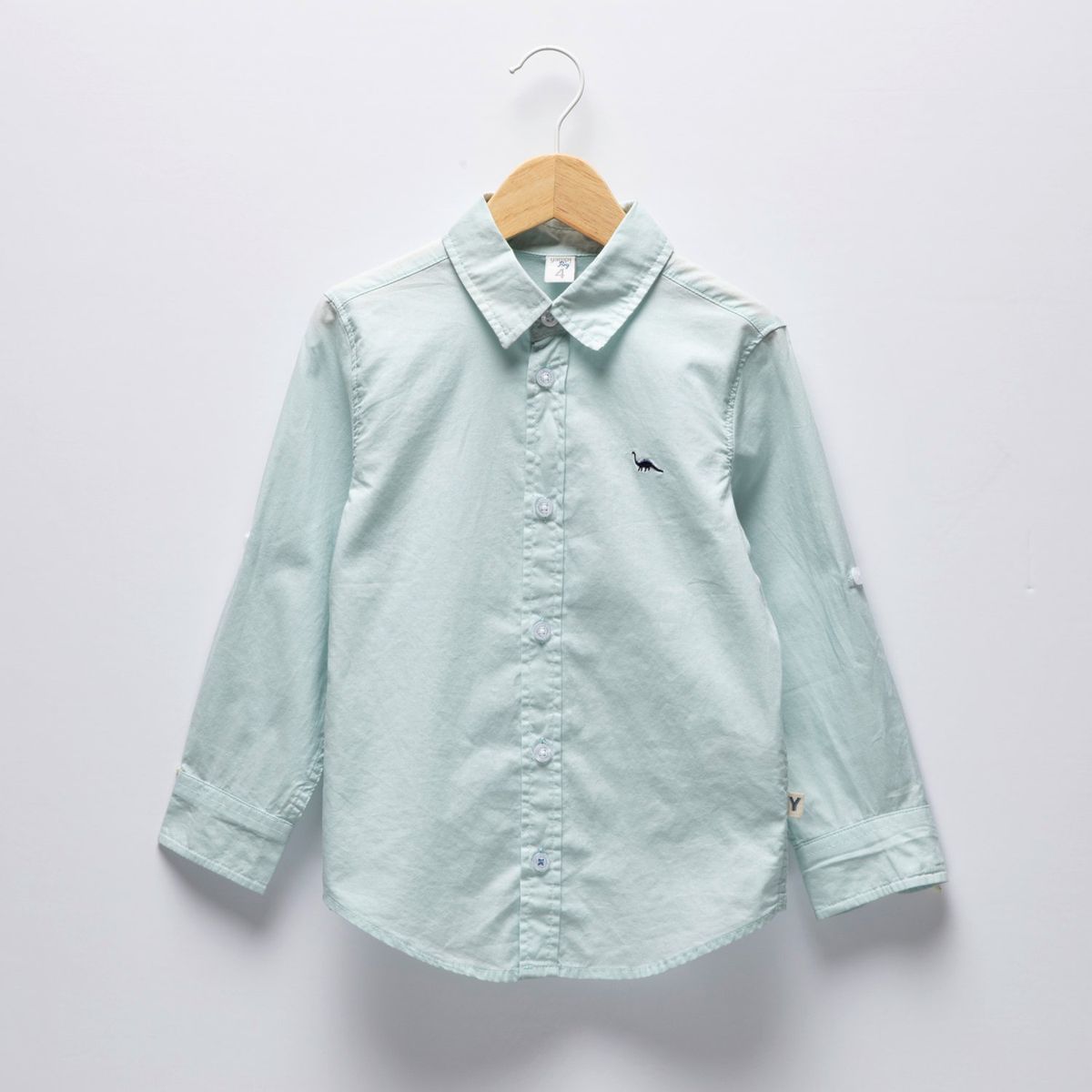 YAMP - Camisa Algodón Estampada Yamp Manga Larga Niño