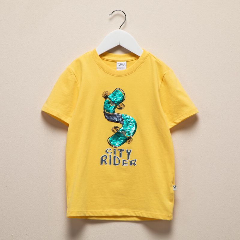 YAMP - Polo Yamp Algodón Estampada Lentejuelas Niño