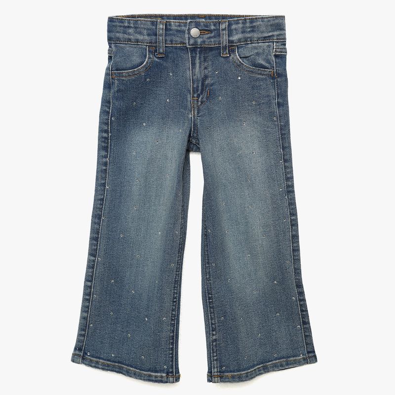 YAMP - Jeans Wide Leg Denim Niña Yamp Tiro Medio