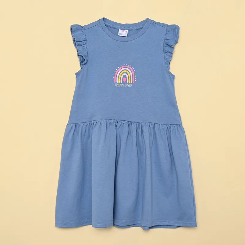 YAMP - Vestido Niña Manga Corta Algodón Yamp