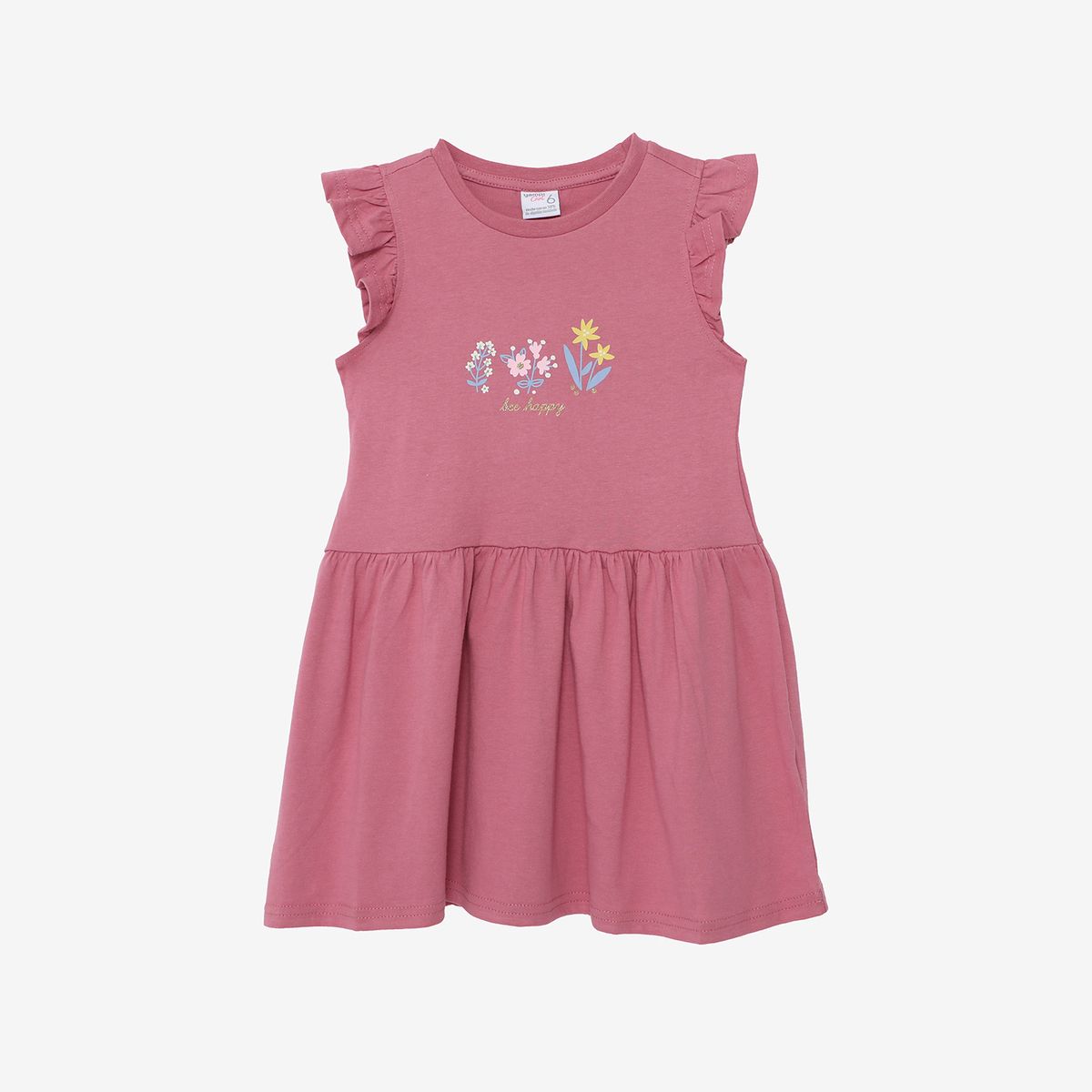 YAMP - Vestido Niña Manga Corta Algodón Yamp