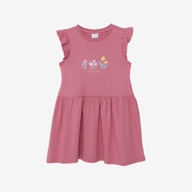 YAMP - Vestido Niña Manga Corta Algodón Yamp