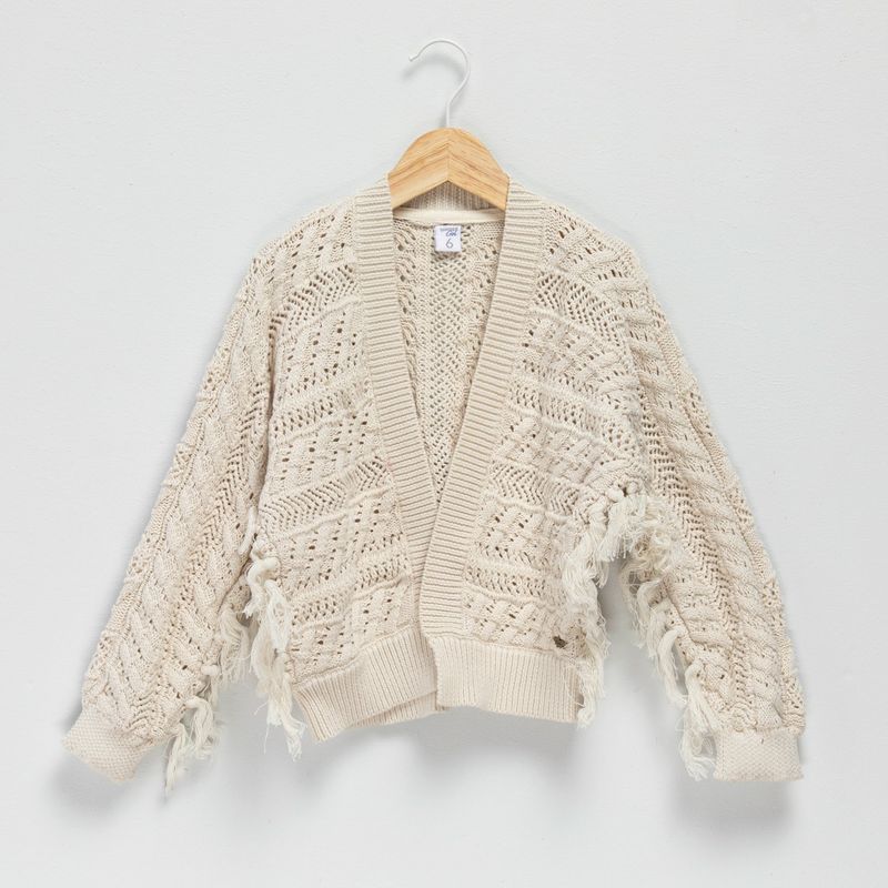 YAMP - Chompa Texturado Manga Larga Yamp Niña Algodón