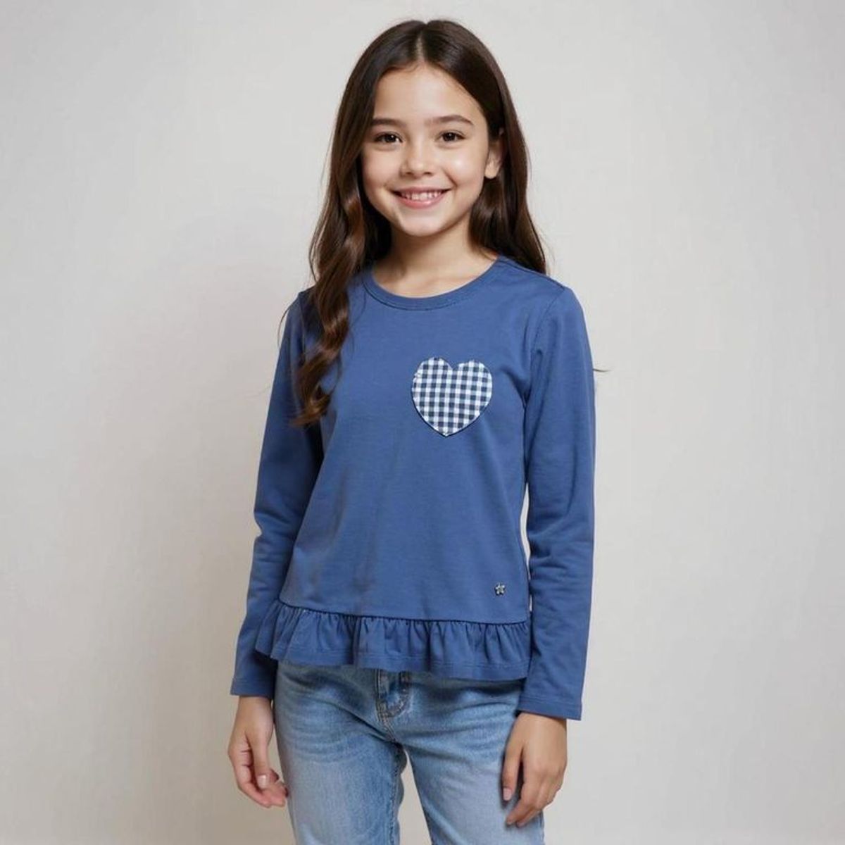 YAMP - Polo Manga Larga Algodón Yamp Niña Estampada Casual