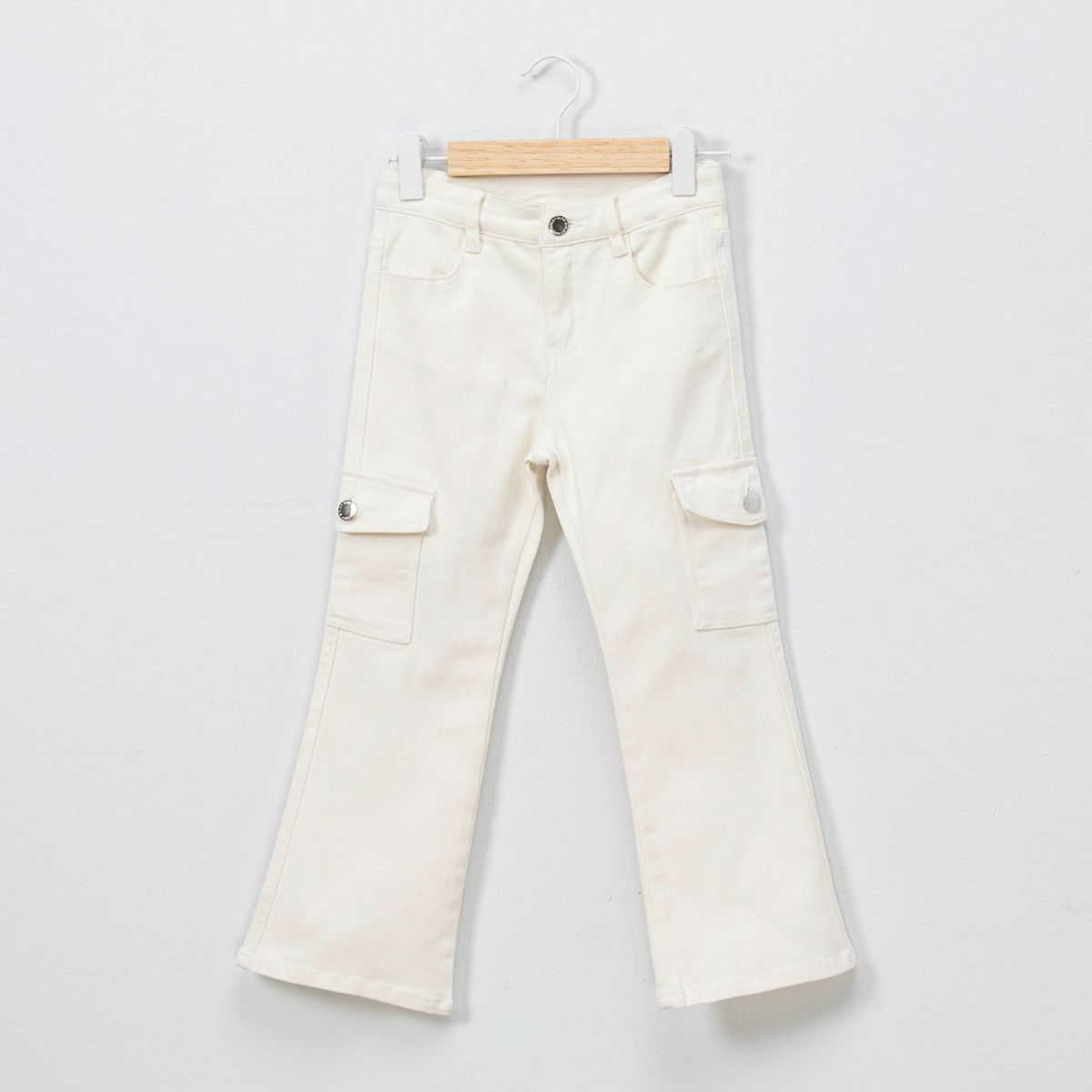 YAMP - Pantalón Cargo Yamp Niña Algodón Tiro Medio Casual