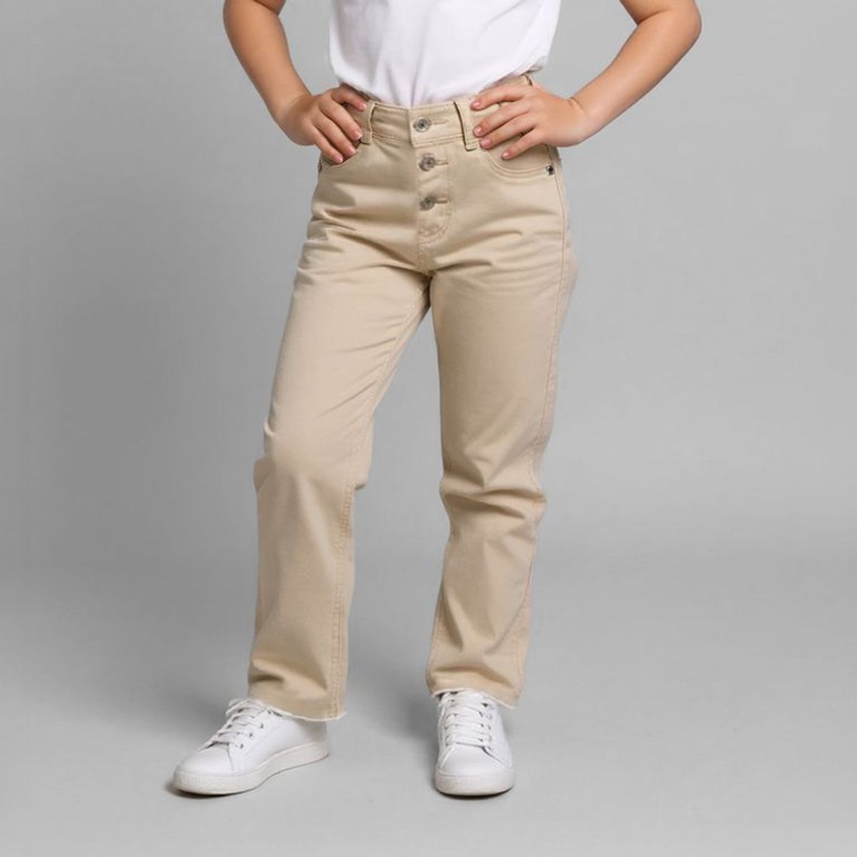 YAMP - Pantalón Flare Yamp Algodón Diseño Floral Niña