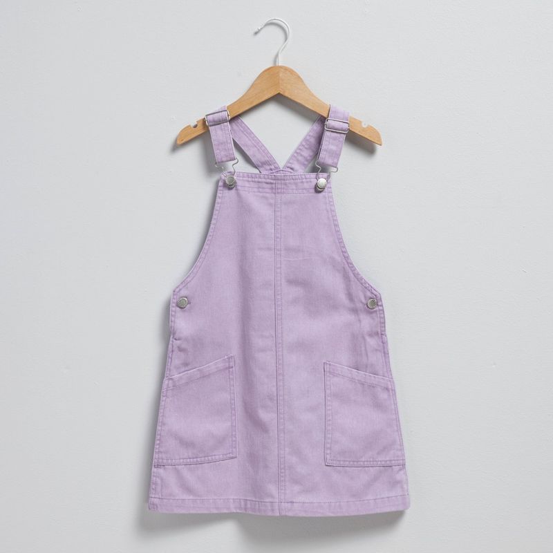 YAMP - Overol Denim Niña Yamp Diseño Flores Casual