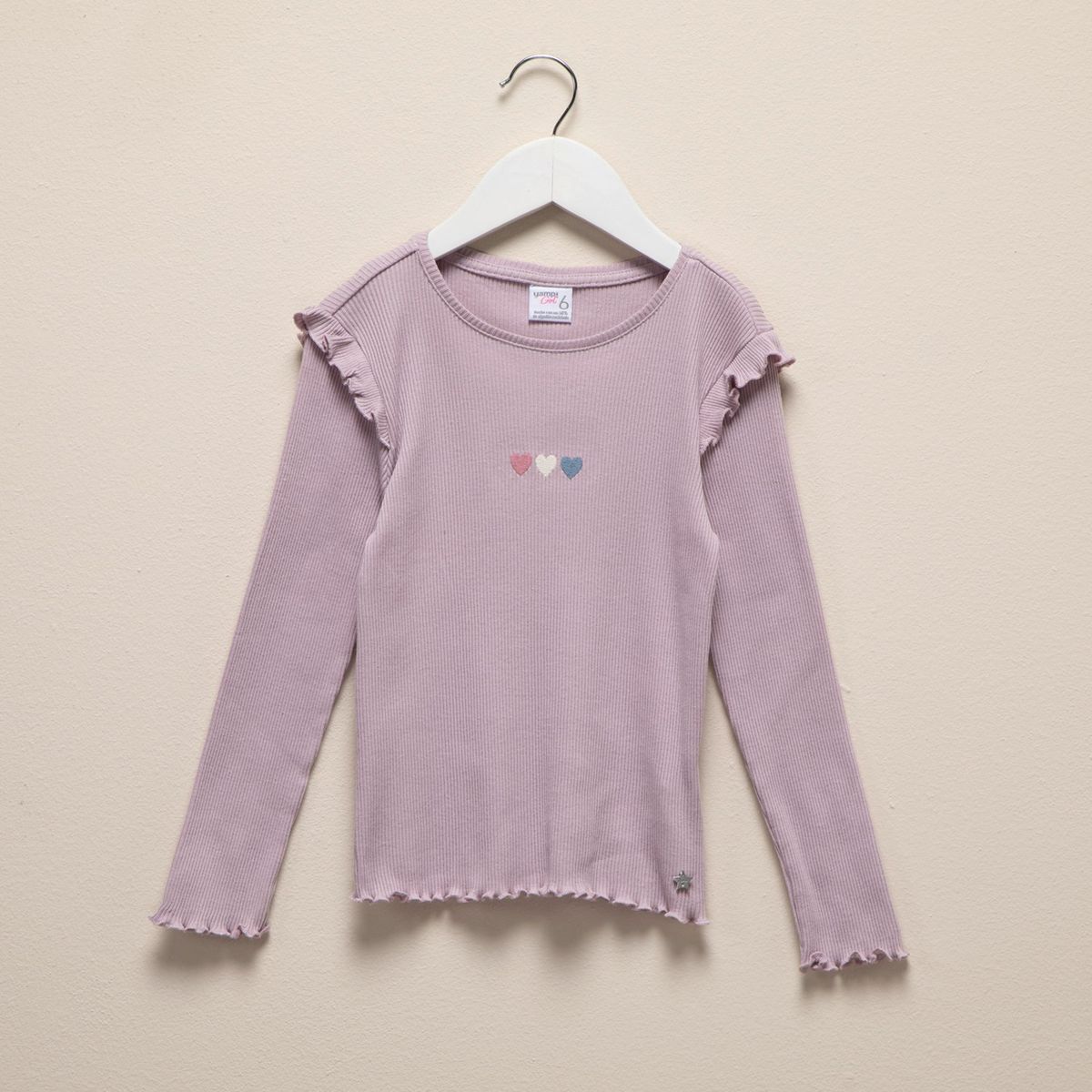 YAMP - Polo Manga Larga Algodón Niña Yamp Casual Estampada