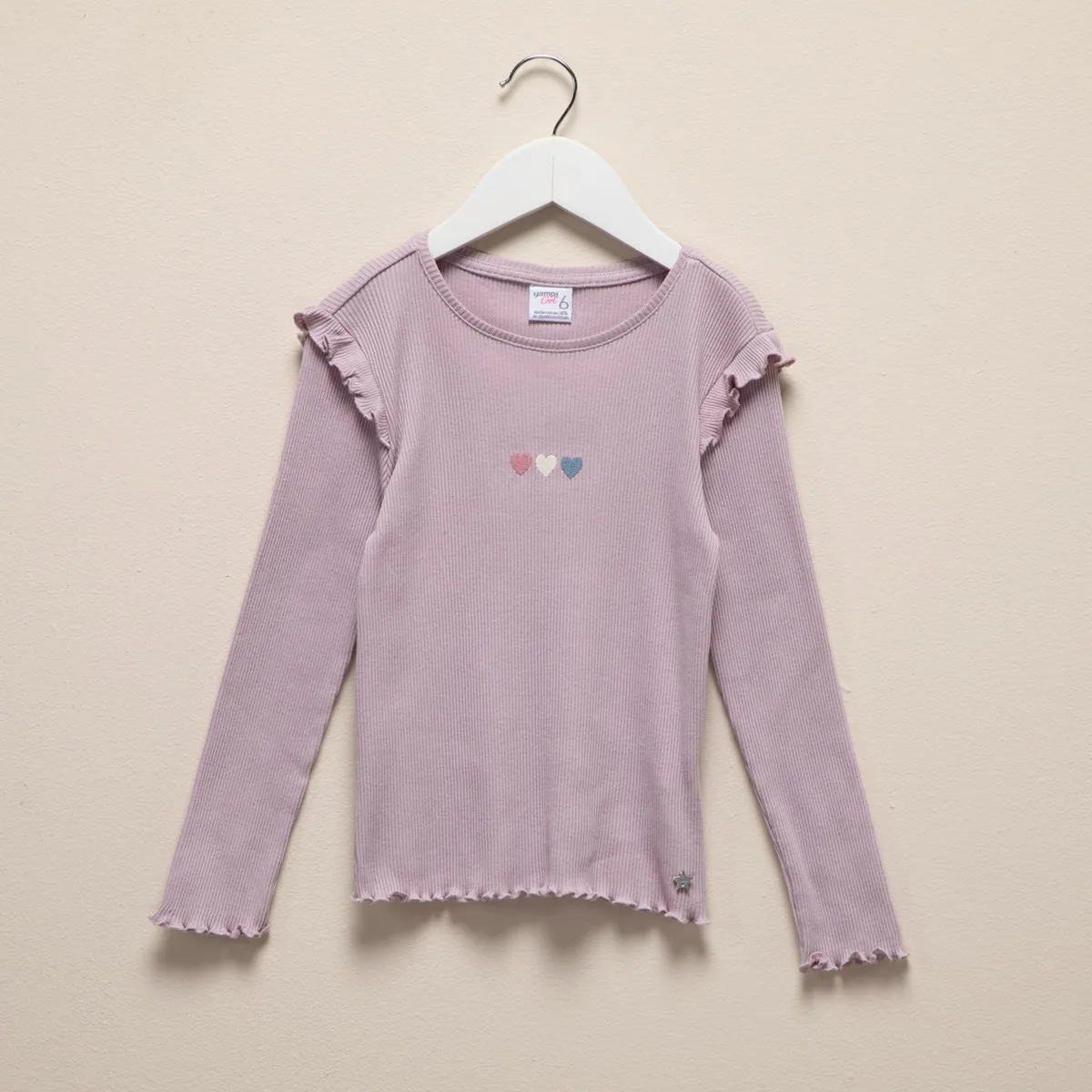 YAMP - Polo Manga Larga Algodón Niña Yamp Casual Estampada