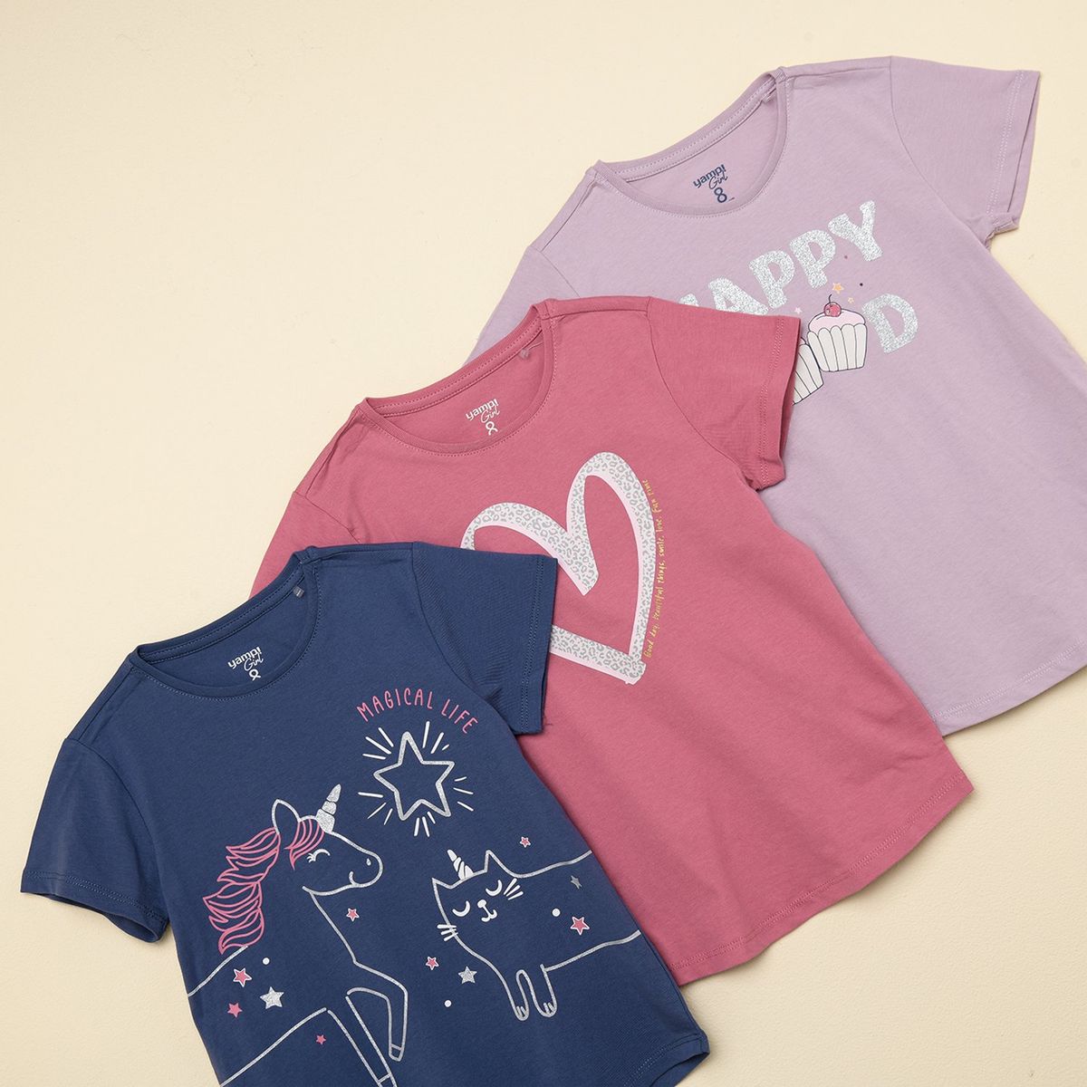 YAMP - Polo Niña Pack X3 Yamp