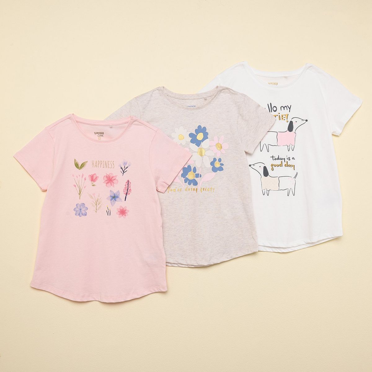 YAMP - Polo Niña Pack X3 Yamp