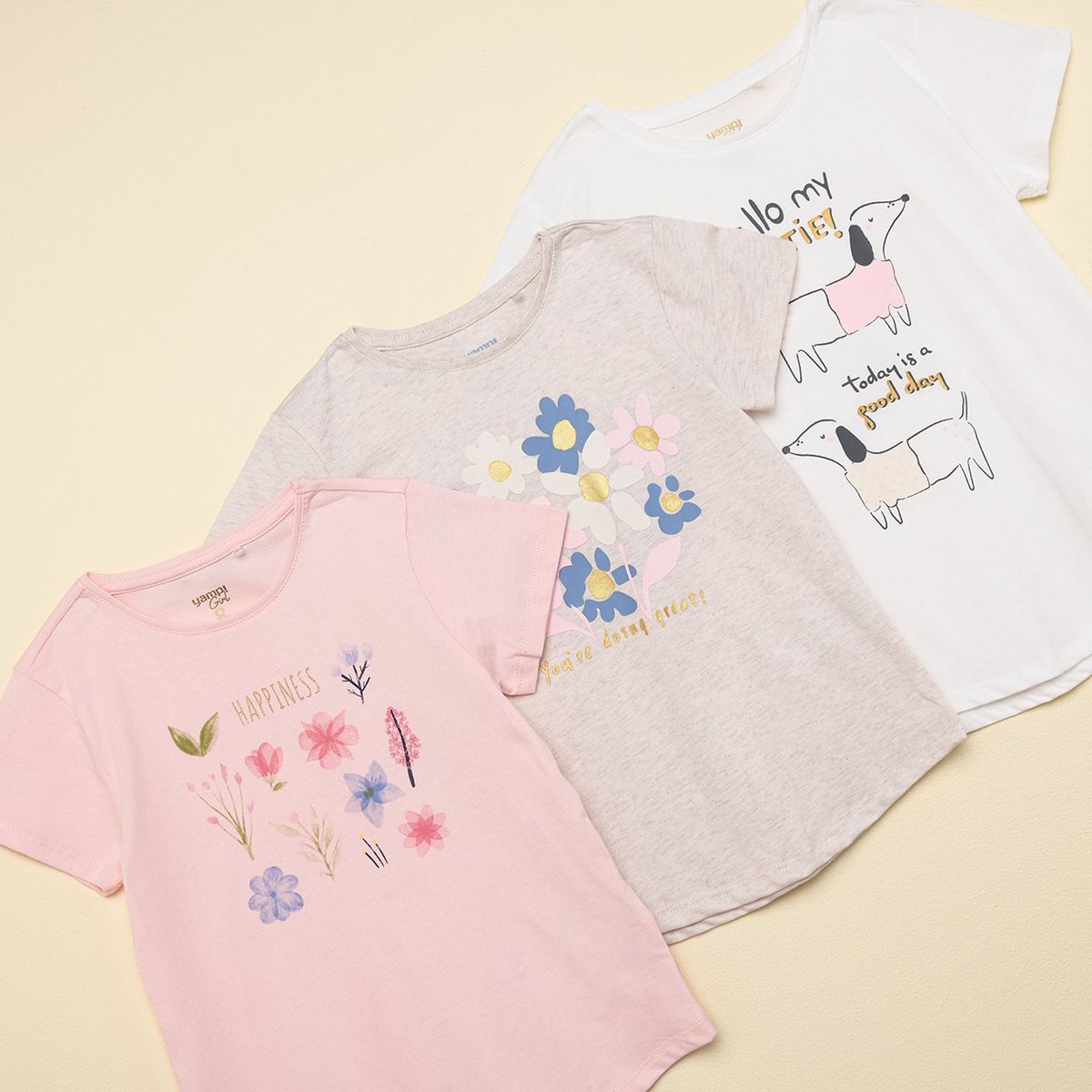 YAMP - Polo Niña Pack X3 Yamp