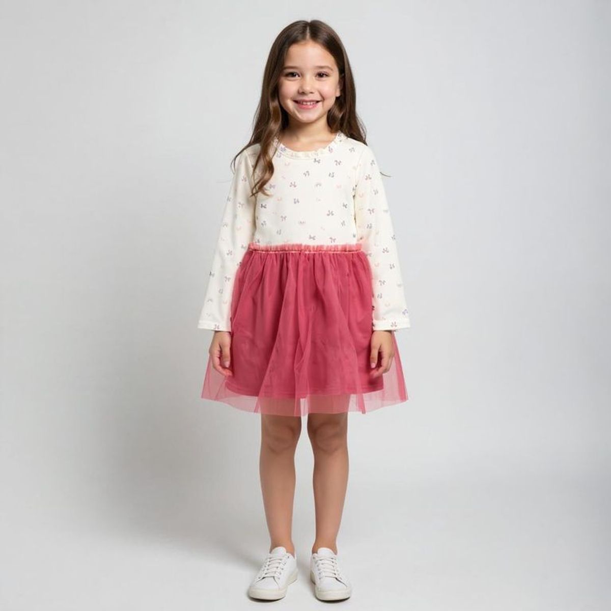 YAMP - Vestido Niña Tutu Manga Larga Yamp