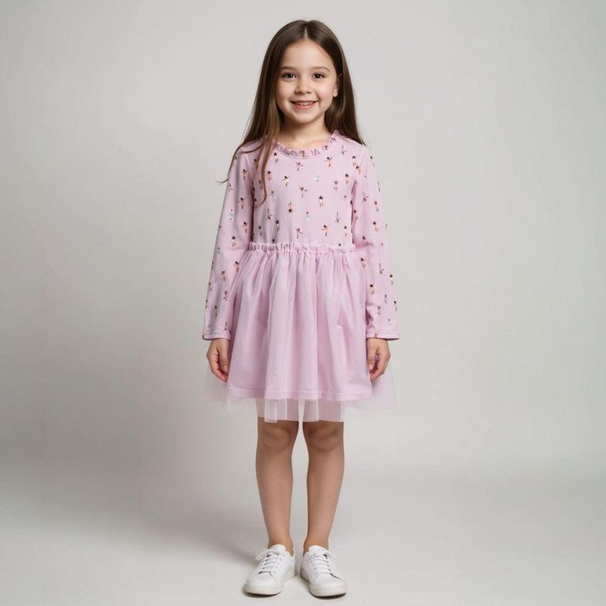 YAMP - Vestido Niña Tutu Manga Larga Yamp