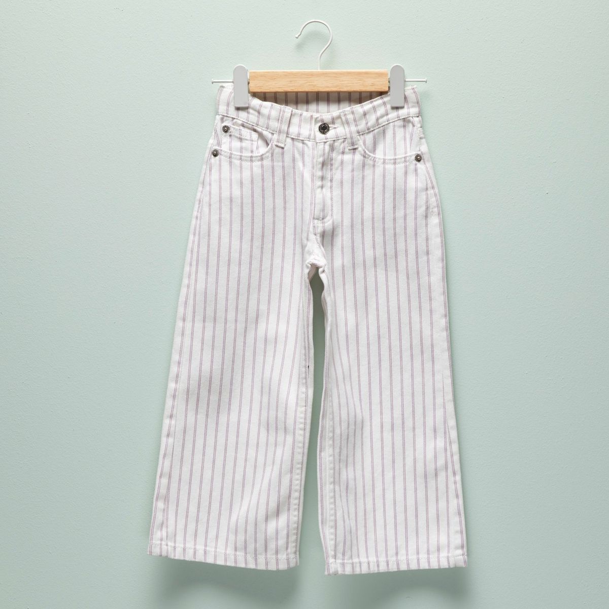 YAMP - Pantalón Yamp Casual Algodón Rayas Wide Leg Niña