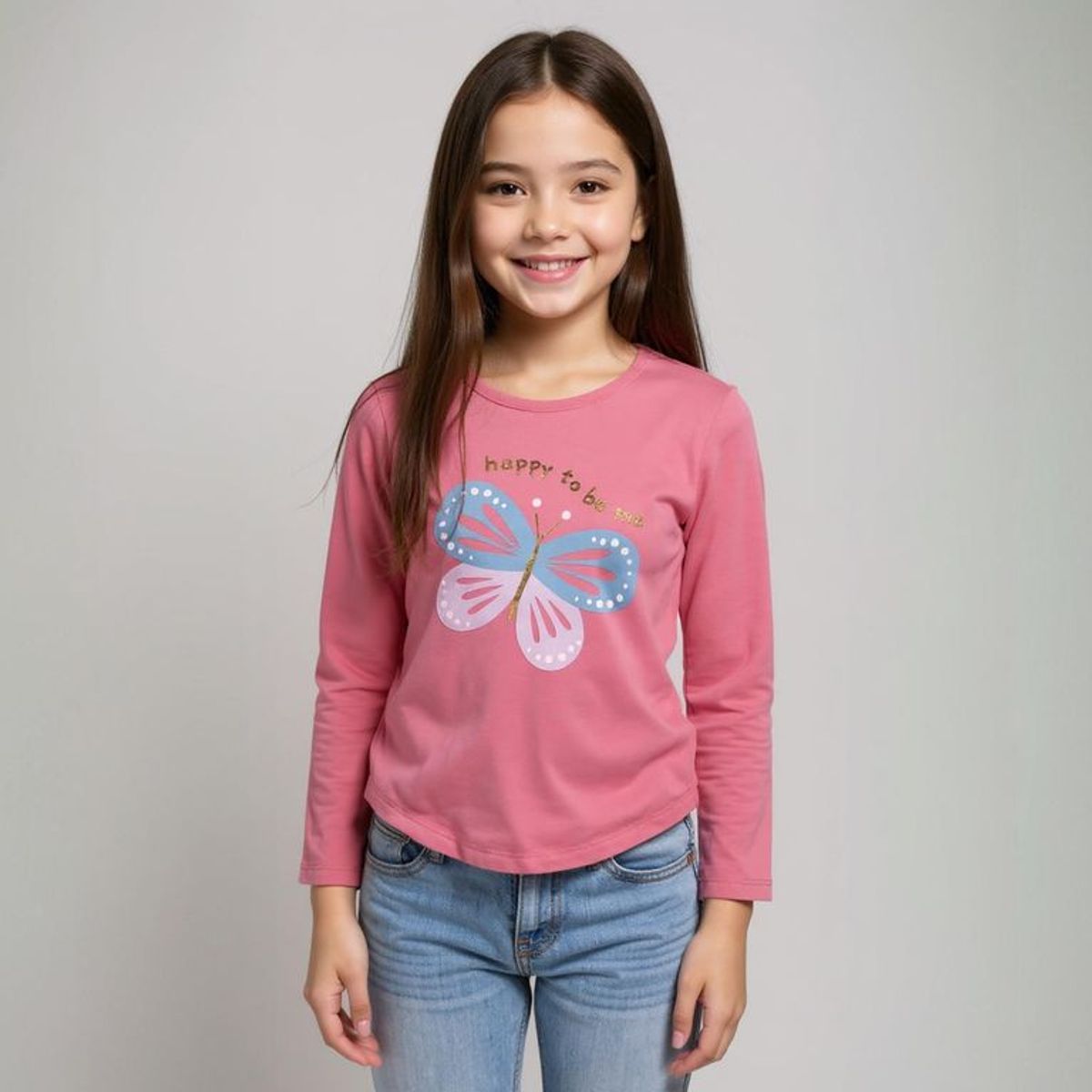 YAMP - Polo Algodón Manga Larga Estampada Niña Yamp