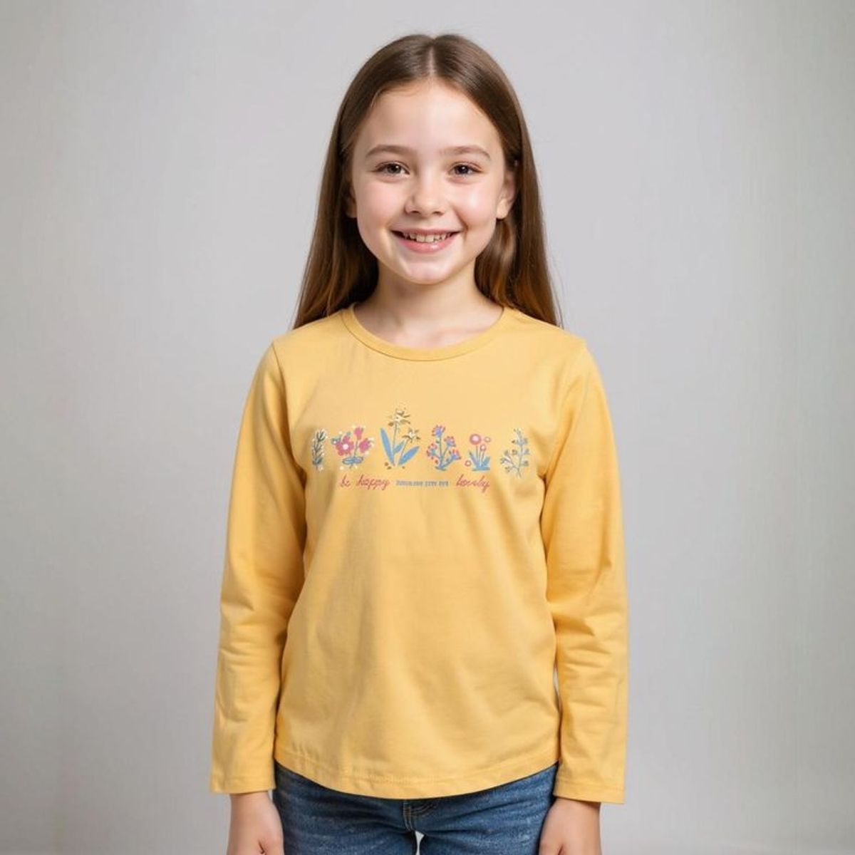 YAMP - Polo Algodón Manga Larga Estampada Niña Yamp