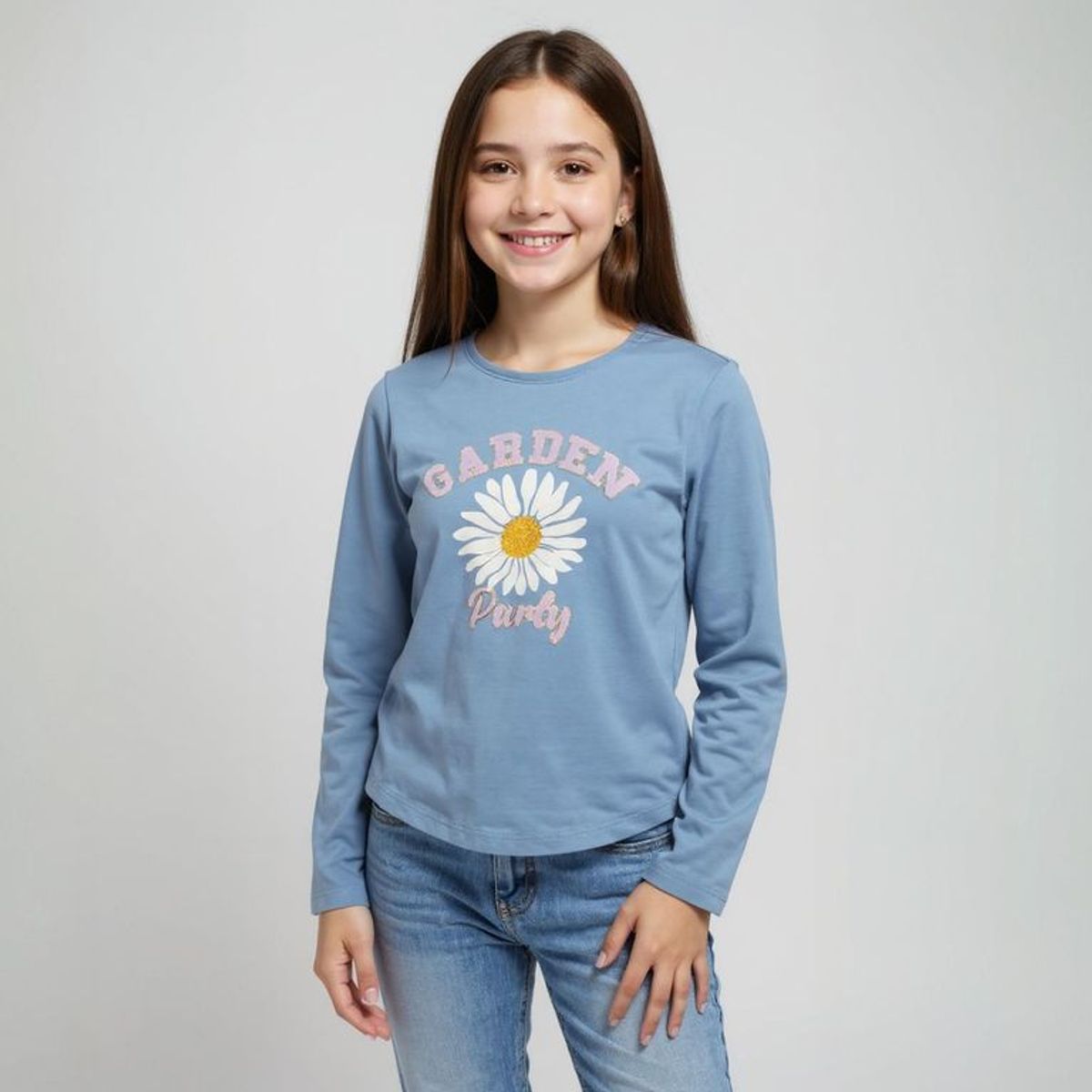 YAMP - Polo Algodón Manga Larga Estampada Niña Yamp