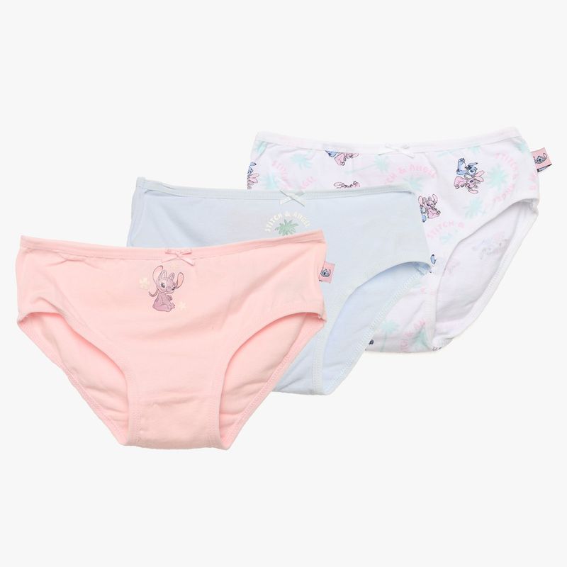DISNEY - Calzones Niña Pack X3 Algodón Lilo Y Stitch