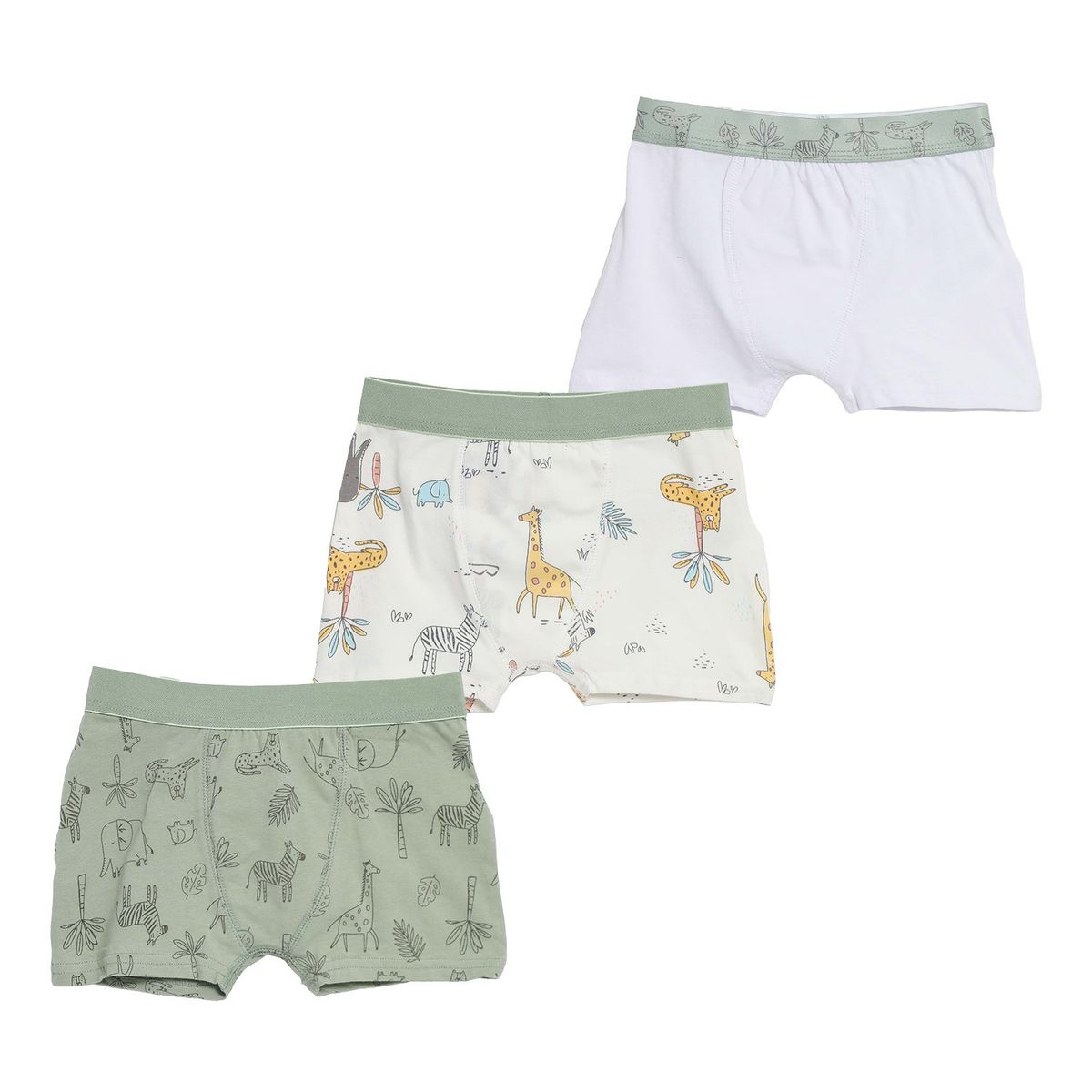 YAMP - Boxer Niño Algodón Yamp Estampado Safari Pack x3