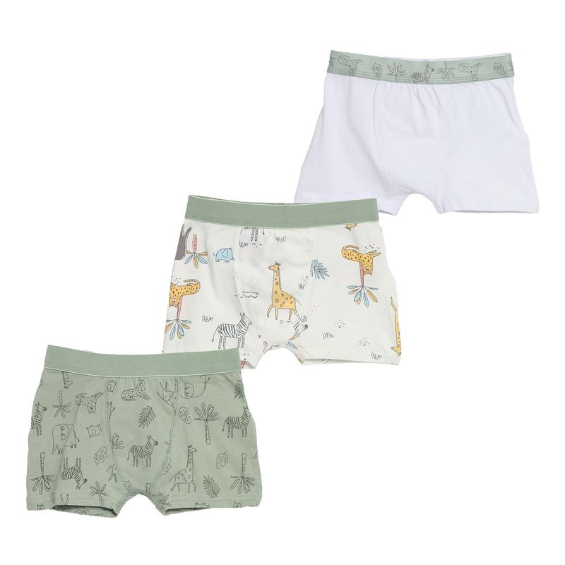 YAMP - Boxer Niño Algodón Yamp Estampado Safari Pack x3