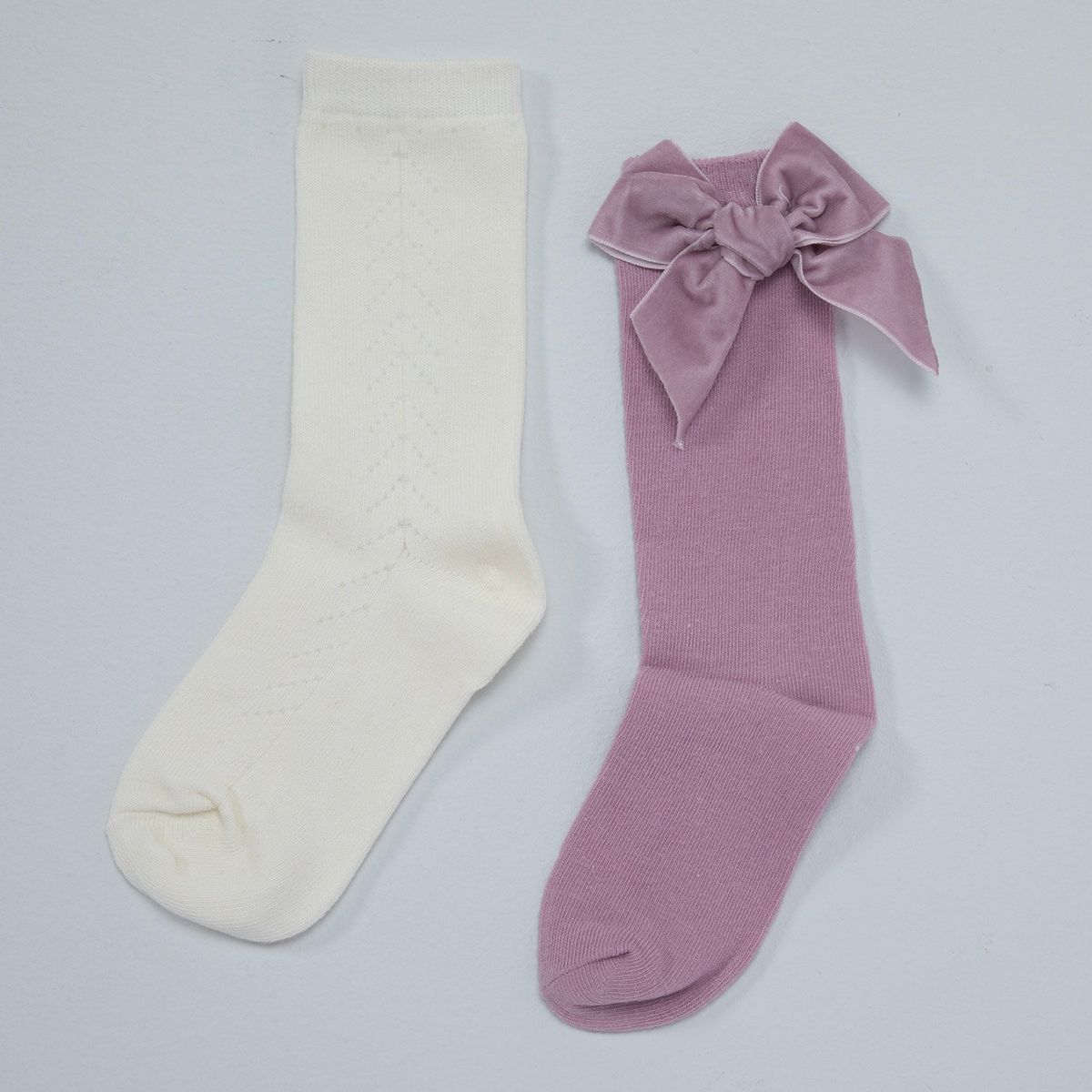 CONIGLIO - Pack 2 Medias Coniglio Algodón Caña Media Niña