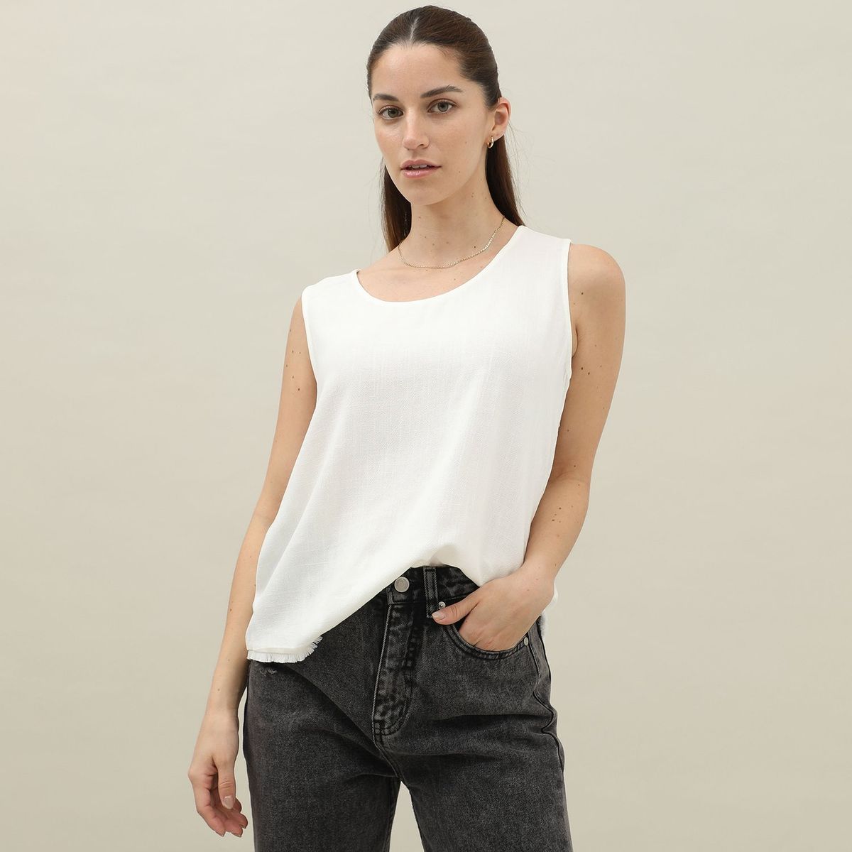 UNIVERSITY CLUB - Blusa Sin Mangas Casual Mujer University Club