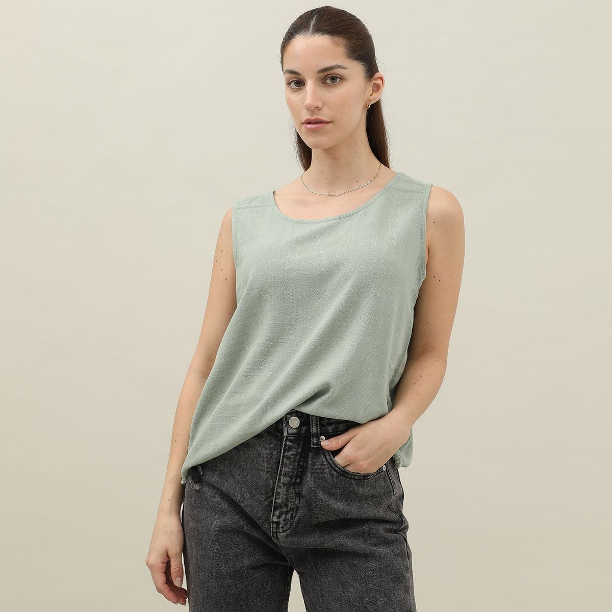 UNIVERSITY CLUB - Blusa Sin Mangas Casual Mujer University Club