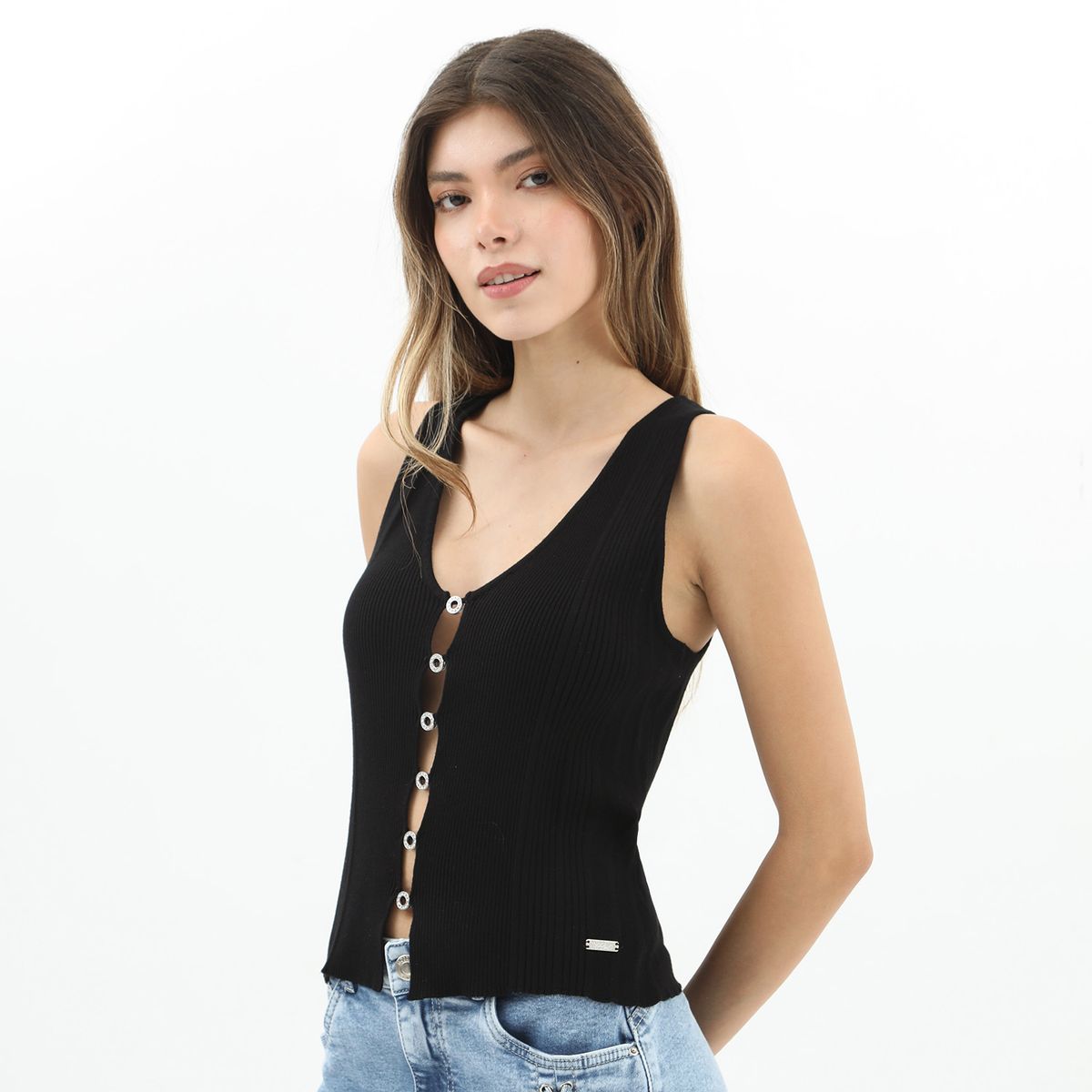 MOSSIMO - Polo Sin Mangas Casual Mujer Mossimo