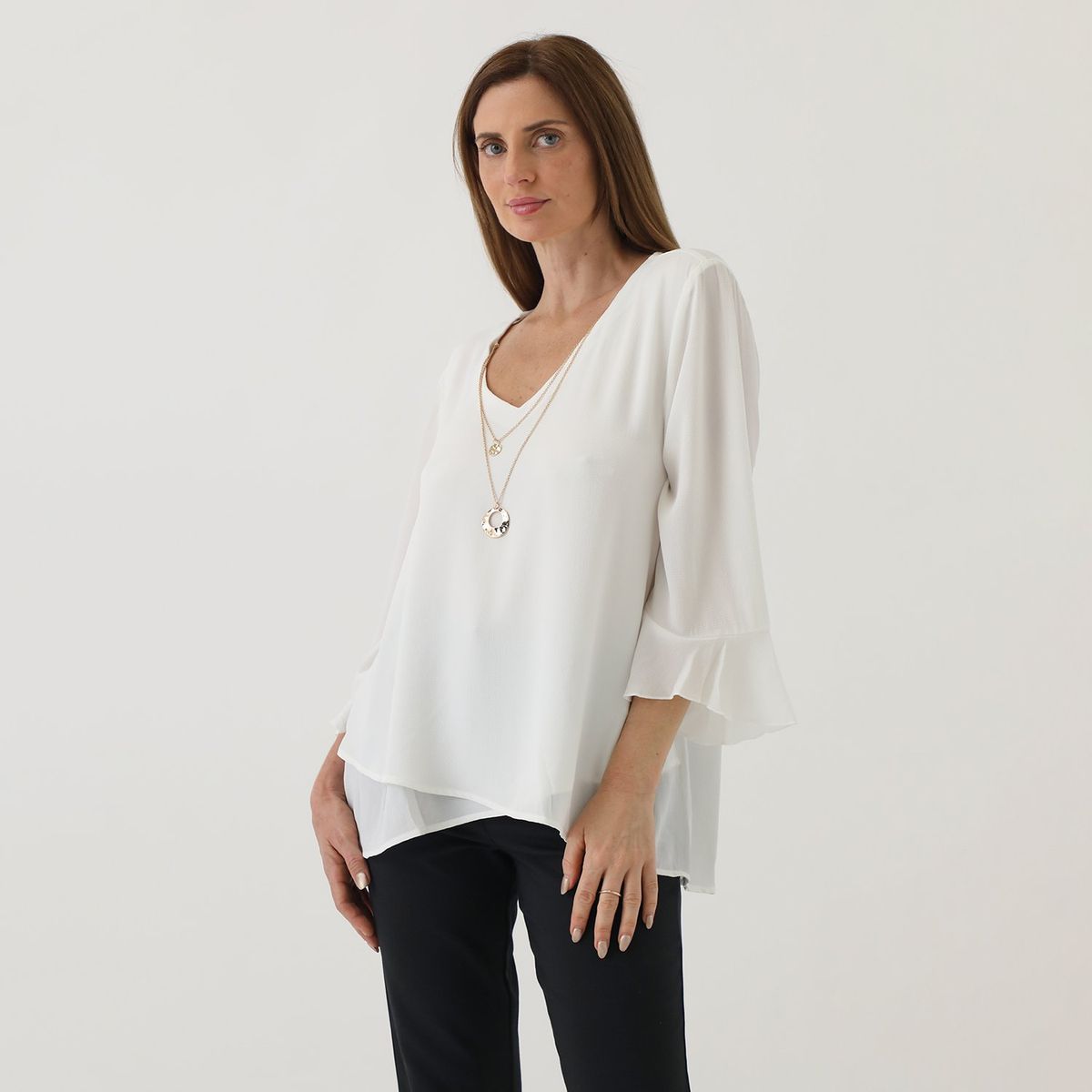 STEFANO COCCI - Blusa Manga Larga Casual Mujer Stefano Cocci