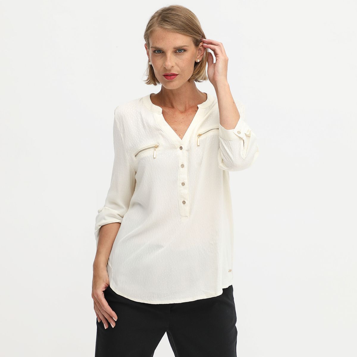 STEFANO COCCI - Blusa Manga Larga Casual Stefano Cocci