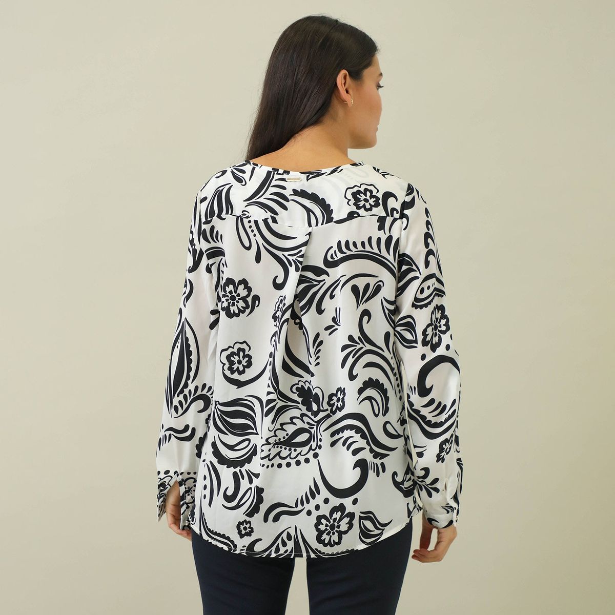 STEFANO COCCI - Blusa Manga Larga Casual Mujer Newport