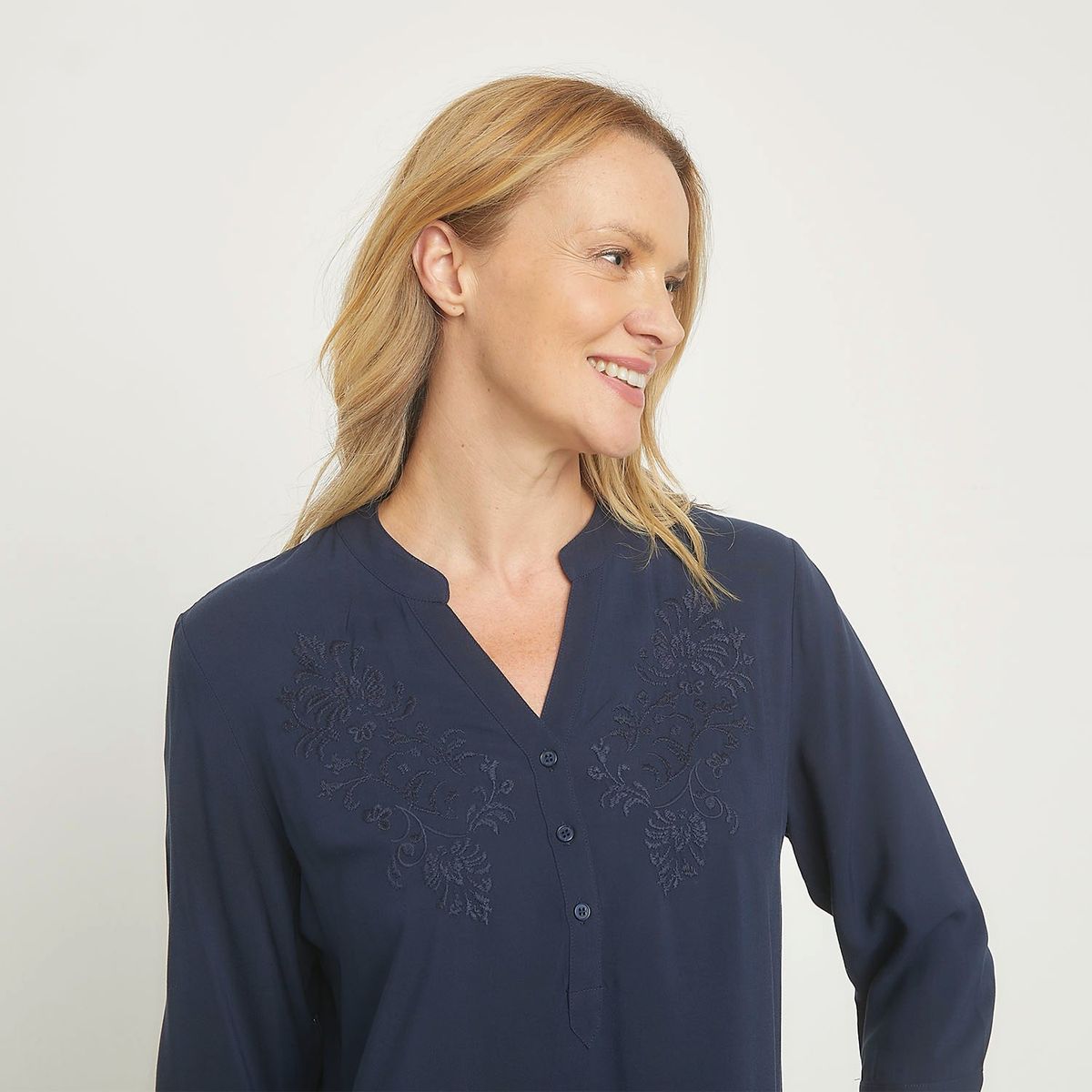 NEWPORT - Blusa Manga Larga Casual Mujer Newport