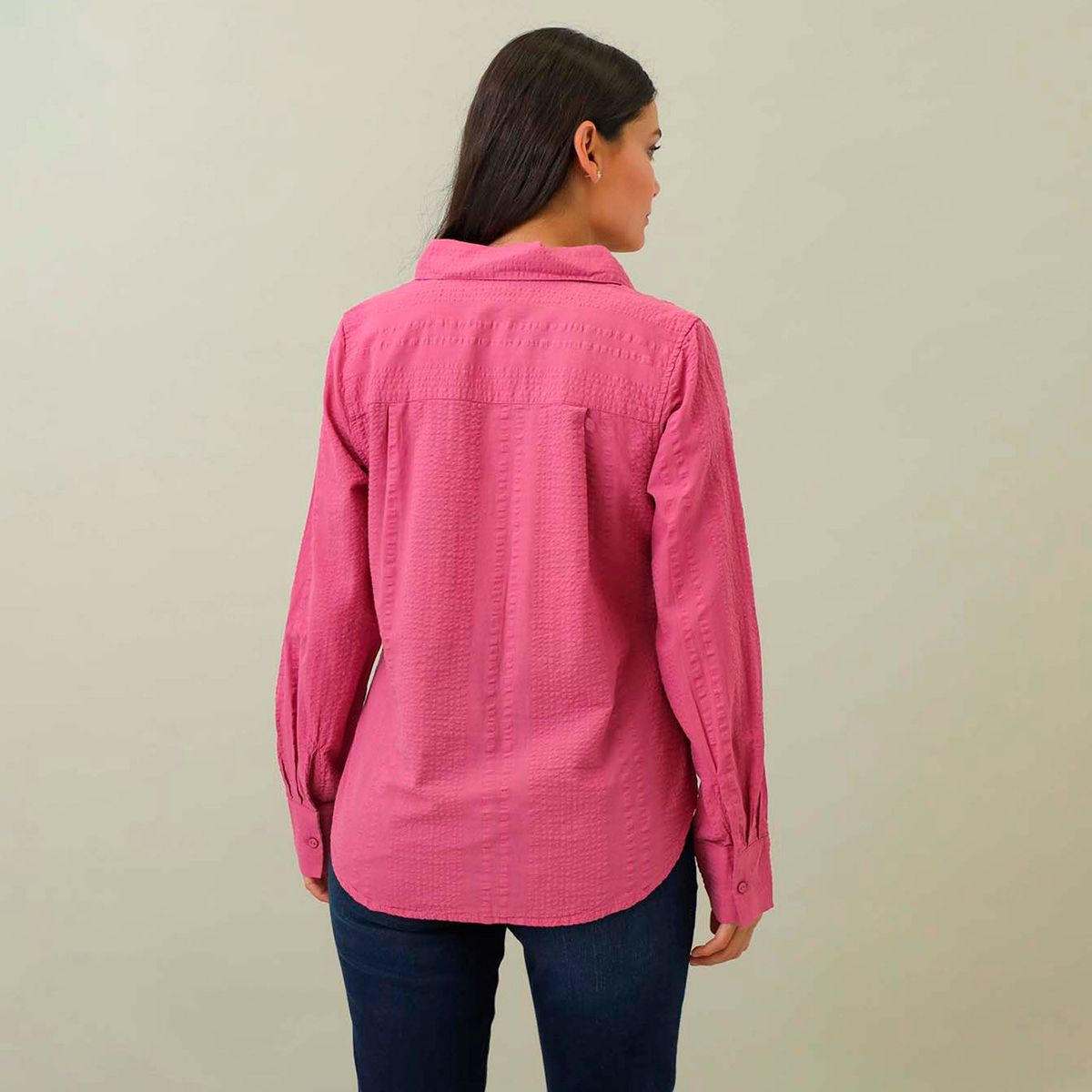 NEWPORT - Blusa Manga Larga 100% Algodón Mujer Newport