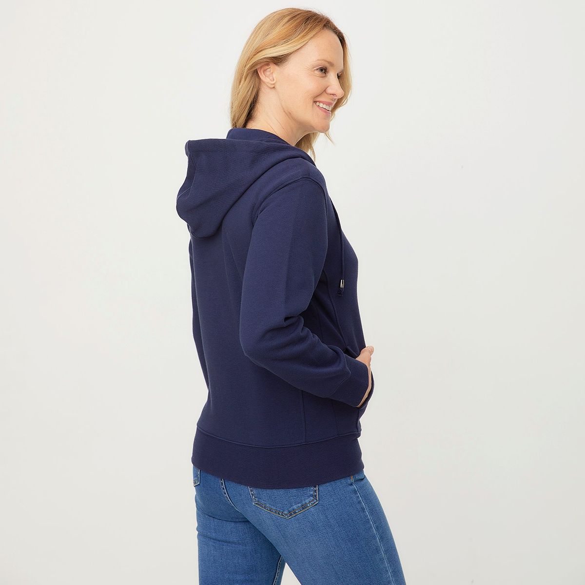 NEWPORT - Polera Newport Mujer Algodón Manga Larga con Gorro