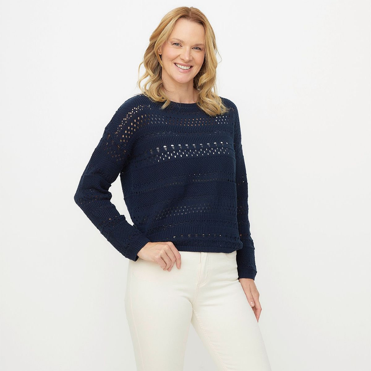 NEWPORT - Chompa 100% Algodón Mujer Newport