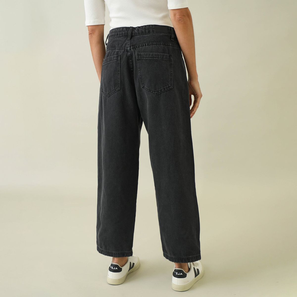 BASEMENT - Jean Baggy 100% Algodón Mujer Basement