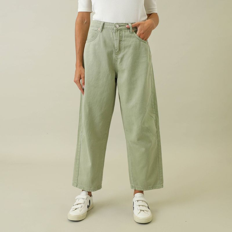 BASEMENT - Jean Baggy 100% Algodón Mujer Basement